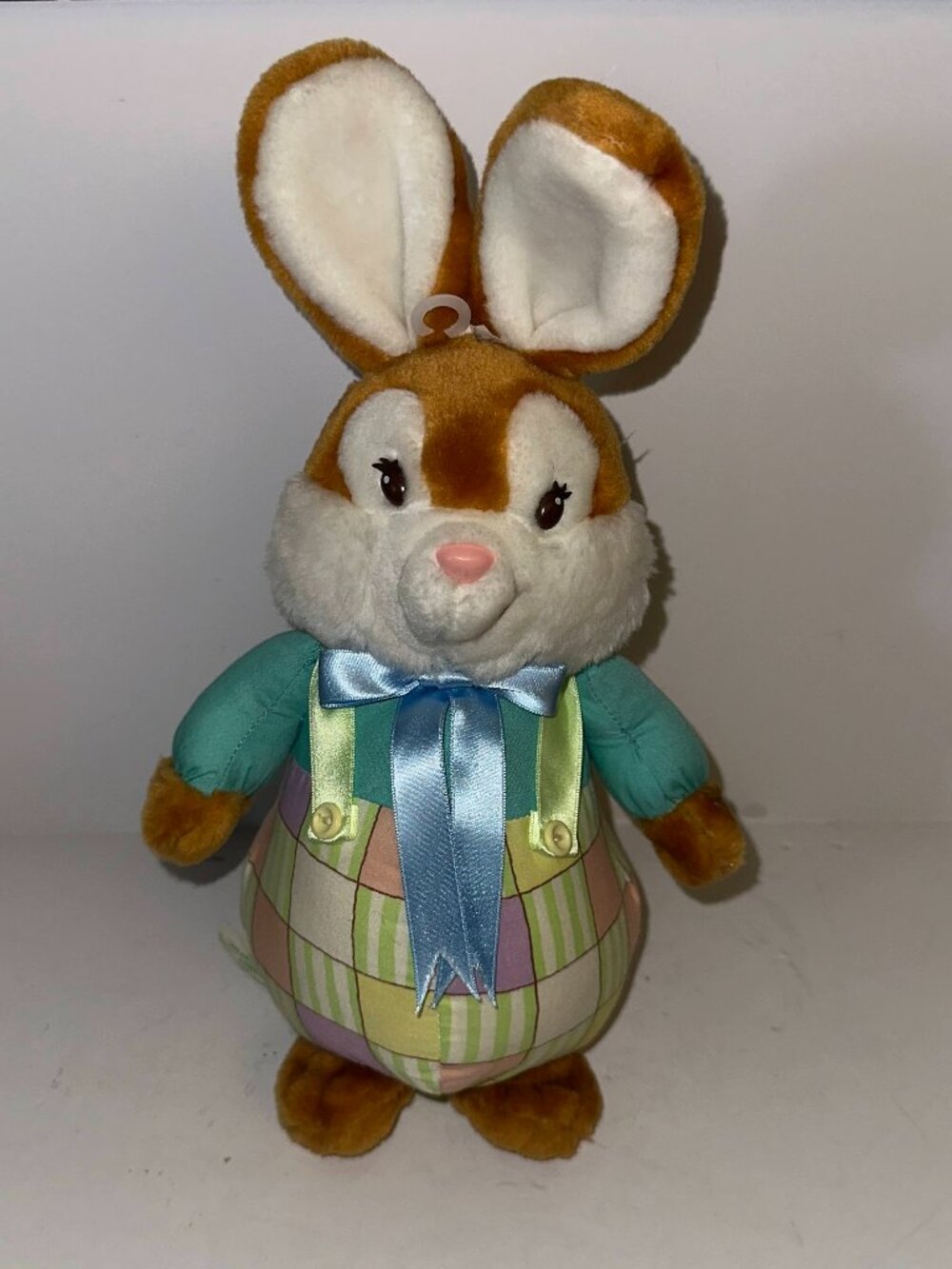 Vintage Bloomer Bunny 1989 American Greetings Rabbit Plush Stuffed Toy Easter